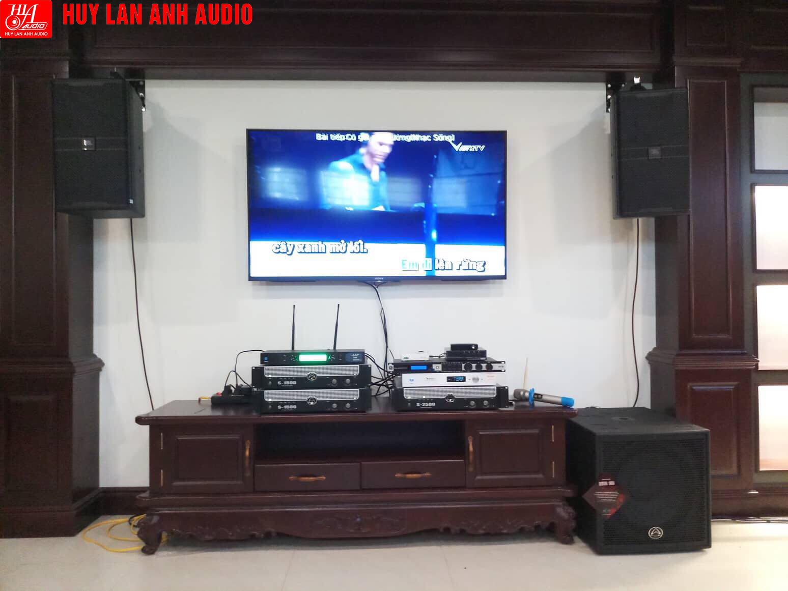 HuyLanAnh Audio trân trọng giới thiệu bộ dàn Karaoke gia đình dành cho căn phòng 35-50m2