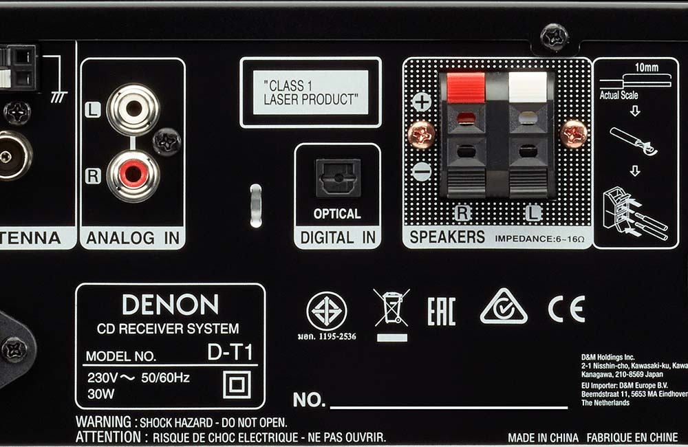 Bộ dàn mini Denon D-T1 thông minh