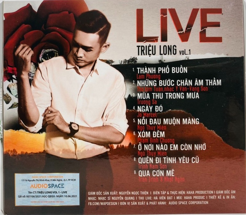 Đĩa CD - Live Triệu Long Vol.1