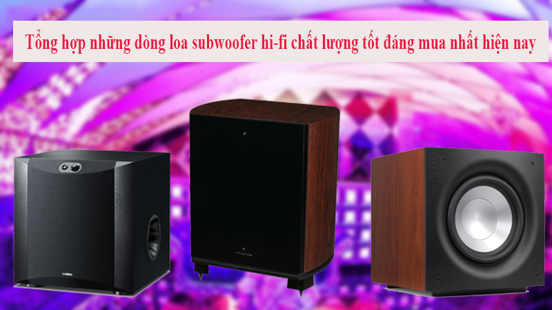 Tổng hợp những dòng loa subwoofer hi-fi chất lượng tốt đáng mua nhất hiện nay