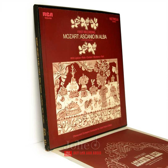 Đĩa than nhạc không lời, Mozart 3LP, First Recording, Ascanio In Alba, A Dramatic Serenade