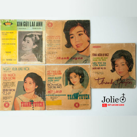 Đĩa nhạc vàng xưa, đĩa nhựa Việt Nam 45 vòng, Thanh Tuyền, Vietnam Vinyl, 5 Vinyl, 45 Rpm