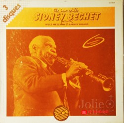 Bộ 3 đĩa than LP nhạc Jazz, The Incredible Sidney Bechet Featuring Mezz Mezzrow And Barney Bigard (LP) 