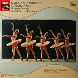 Karajan Conducts Tchaikovsky Sleeping Beauty LP, Swan Lake Ballet Suites, Vở người đẹp ngủ trong rừng, hồ thiên nga