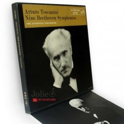 Album 7 Đĩa than Arturo Toscanini, Nine Beethoven Symphonies 7LP, Có sách kèm theo