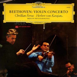Đĩa than Beethoven, Violin Concerto, Christian Ferras, Herbert Von Karajan, Berlin Philharmonic LP