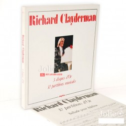 Bộ Album 3 đĩa than Richard Clayderman, Richard Clayderman 3 Lp, Kèm sách có các bản nhạc chơi Piano